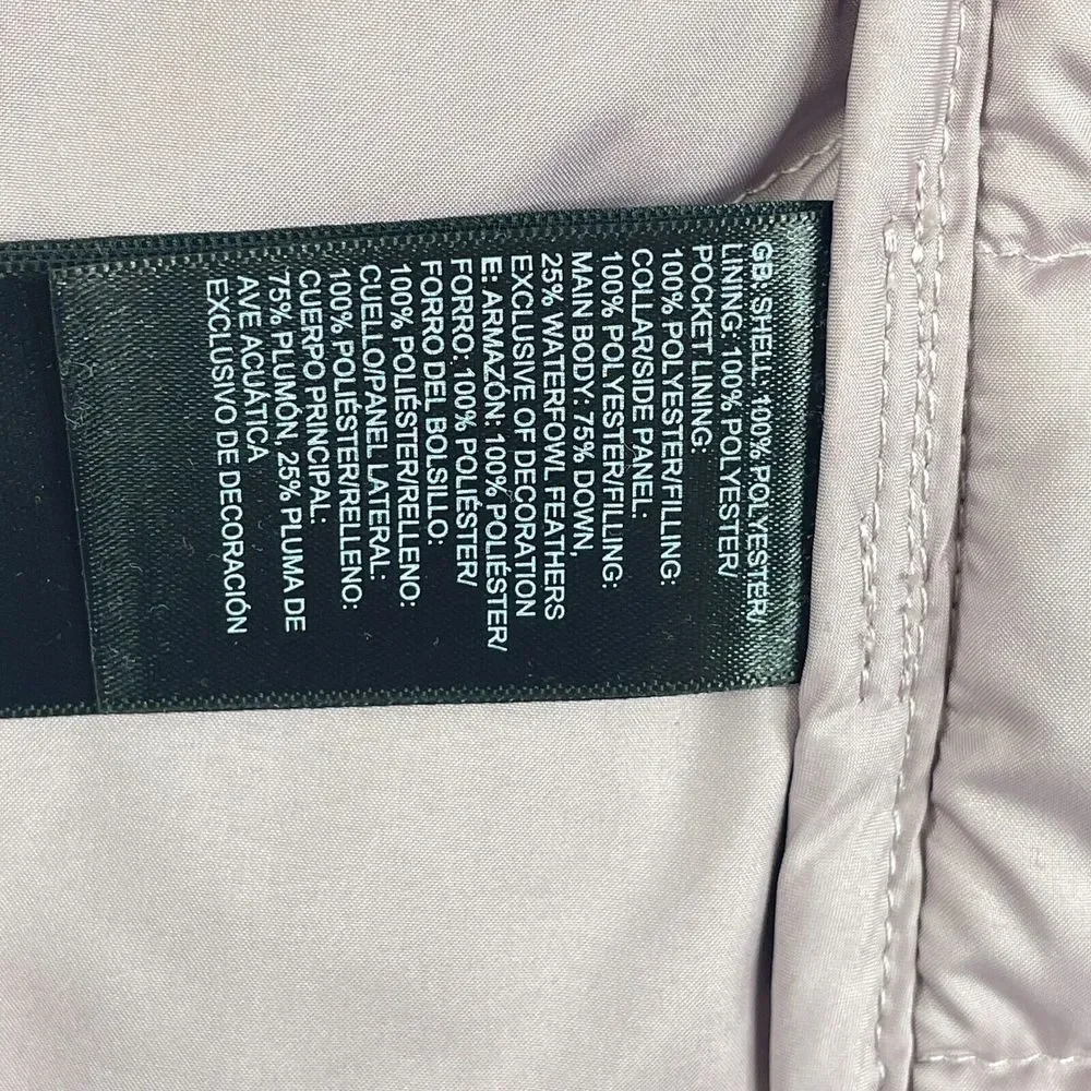 The North Face 550 Goose Down Puffer Vest Womens XS Extra Small Lavender Zip Up - Picture 5 of 13
